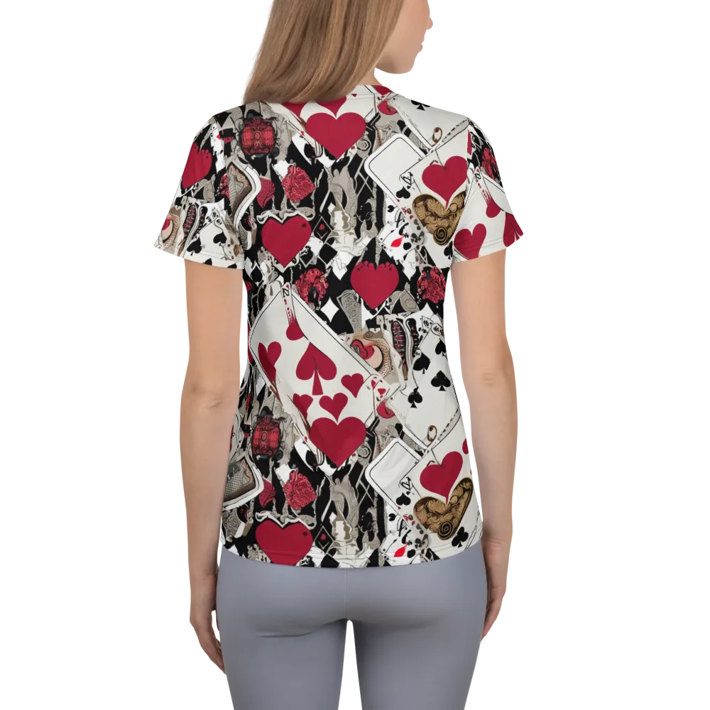 Velvet Gambit on Women's Athletic T-Shirt — Back