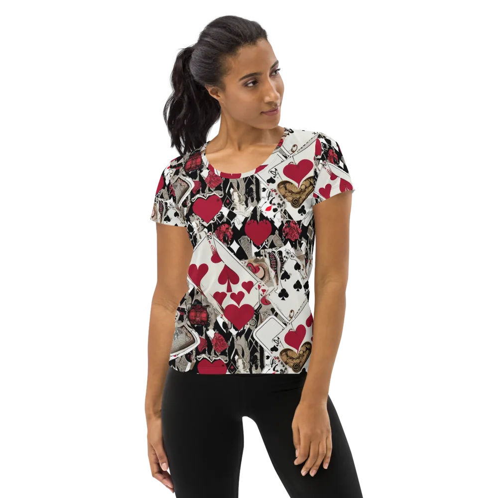 Velvet Gambit on Women's Athletic T-Shirt — Front