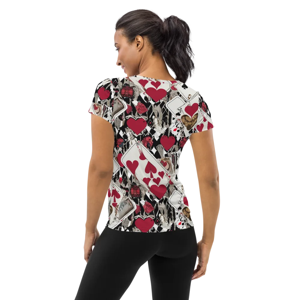 Velvet Gambit on Women's Athletic T-Shirt — Back