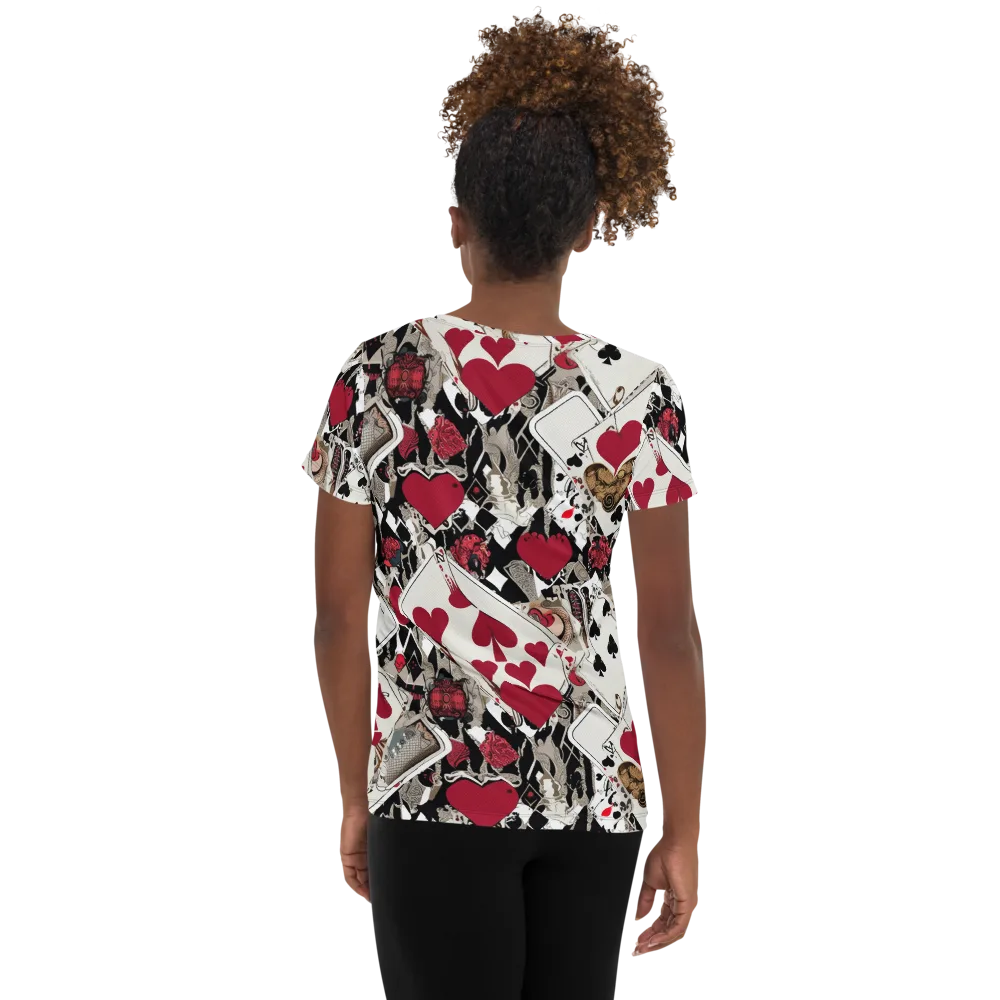 Velvet Gambit on Women's Athletic T-Shirt — Back