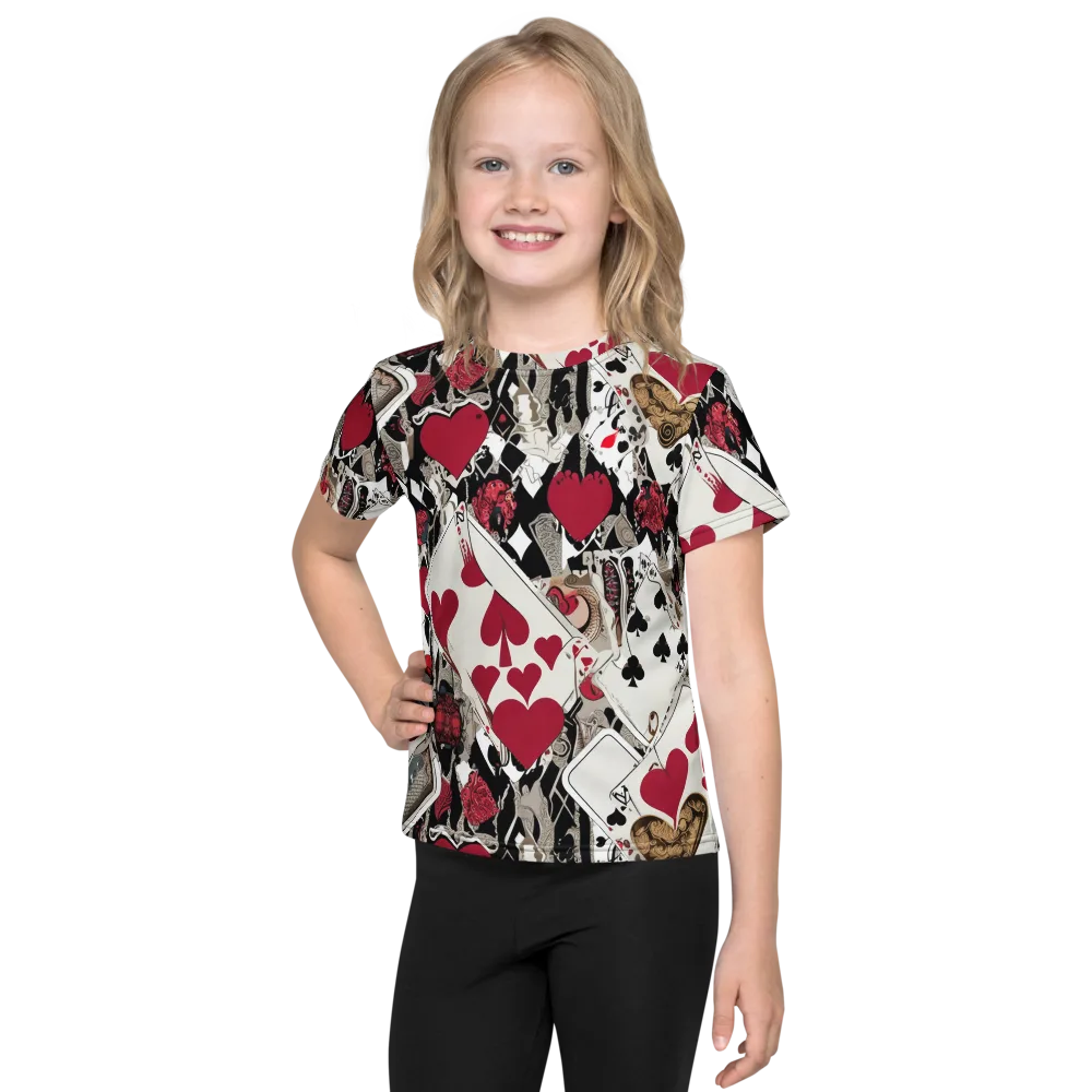 Velvet Gambit on Kids Crew Neck T-Shirt — Front
