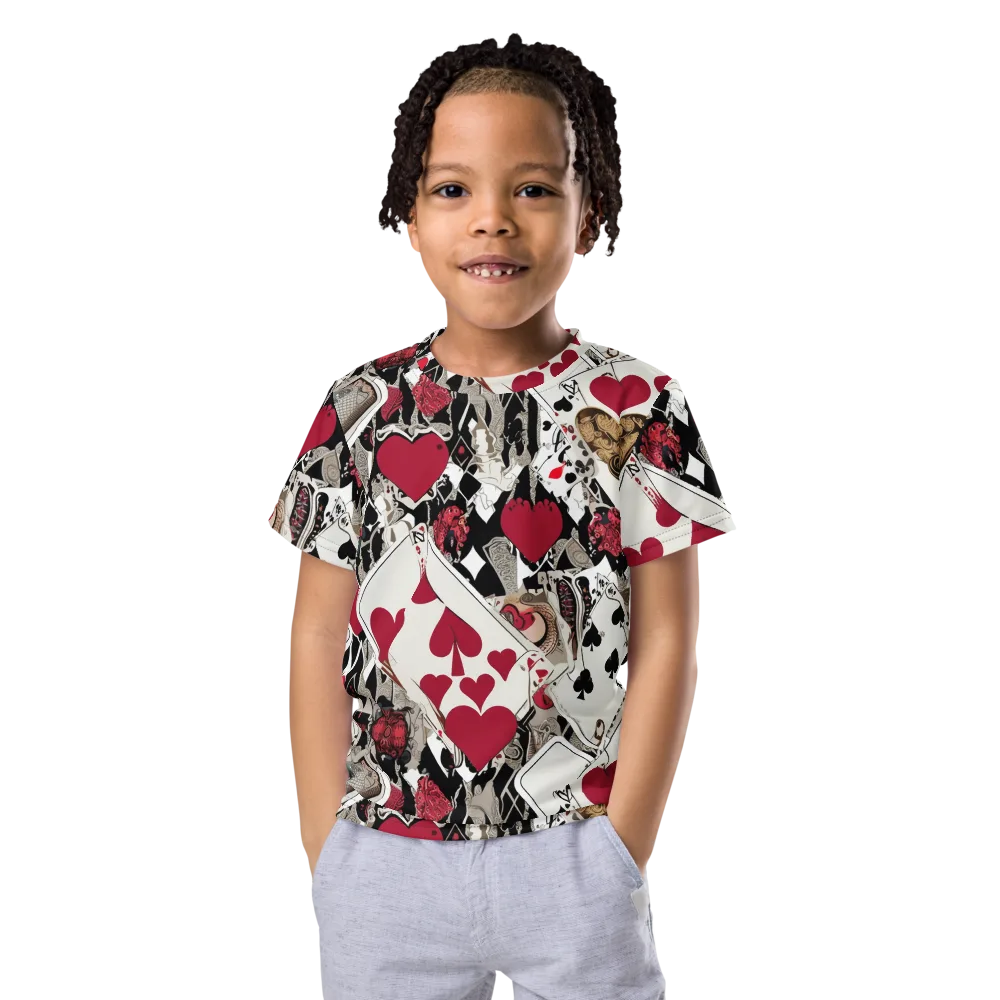 Velvet Gambit on Kids Crew Neck T-Shirt — Front