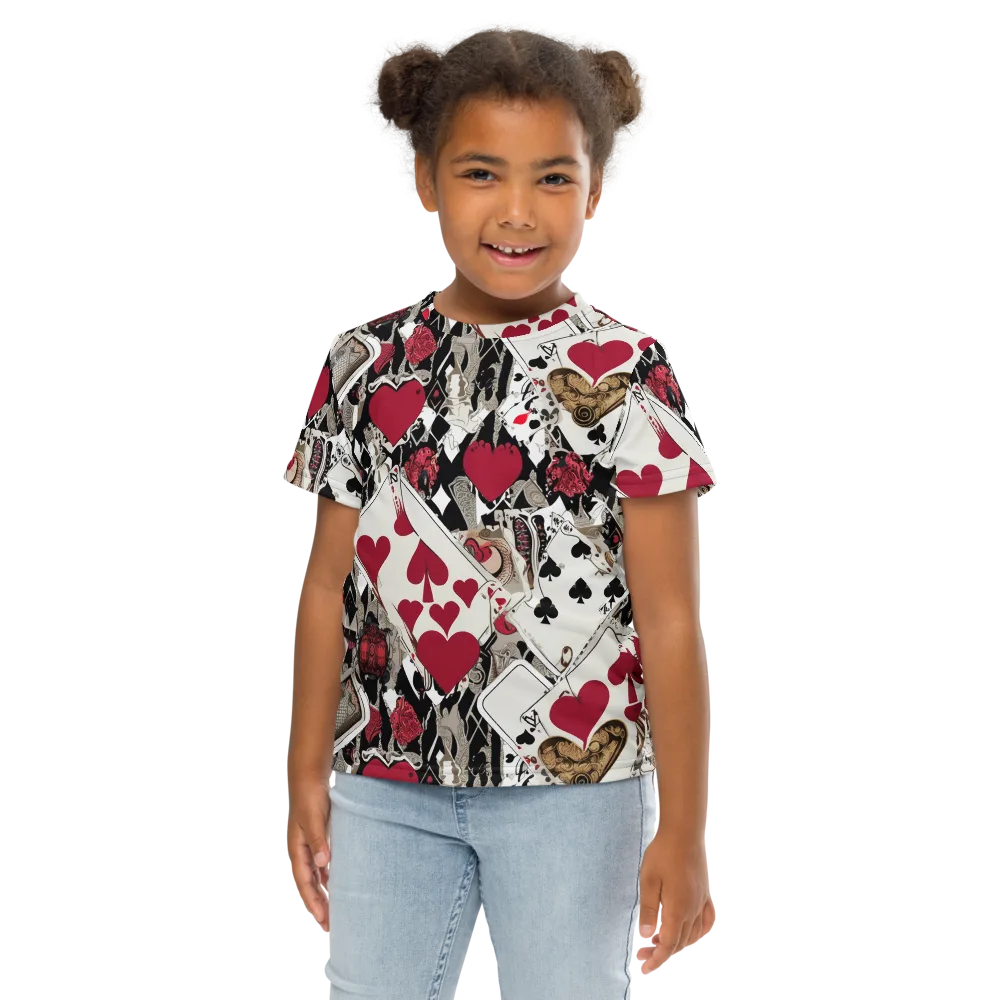 Velvet Gambit on Kids Crew Neck T-Shirt — Front