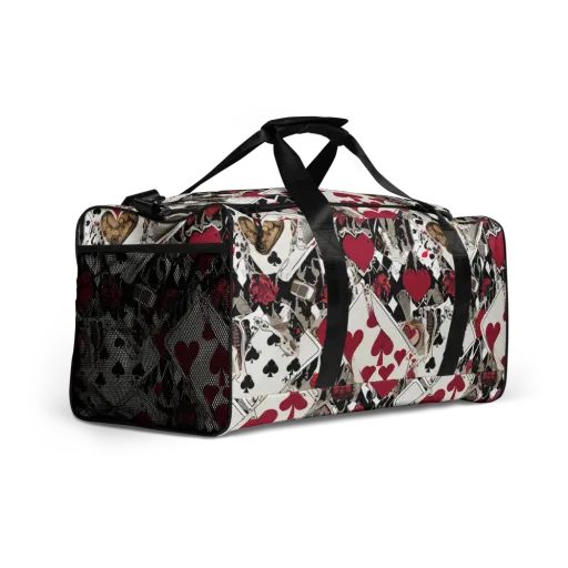 Velvet Gambit on a Duffle Bag