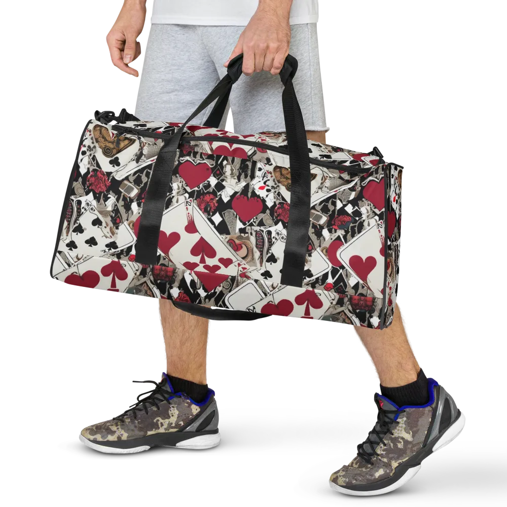 Velvet Gambit on Duffle Bag — Front