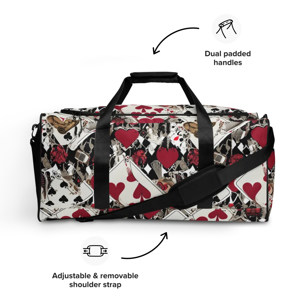 Velvet Gambit on Duffle Bag — Front