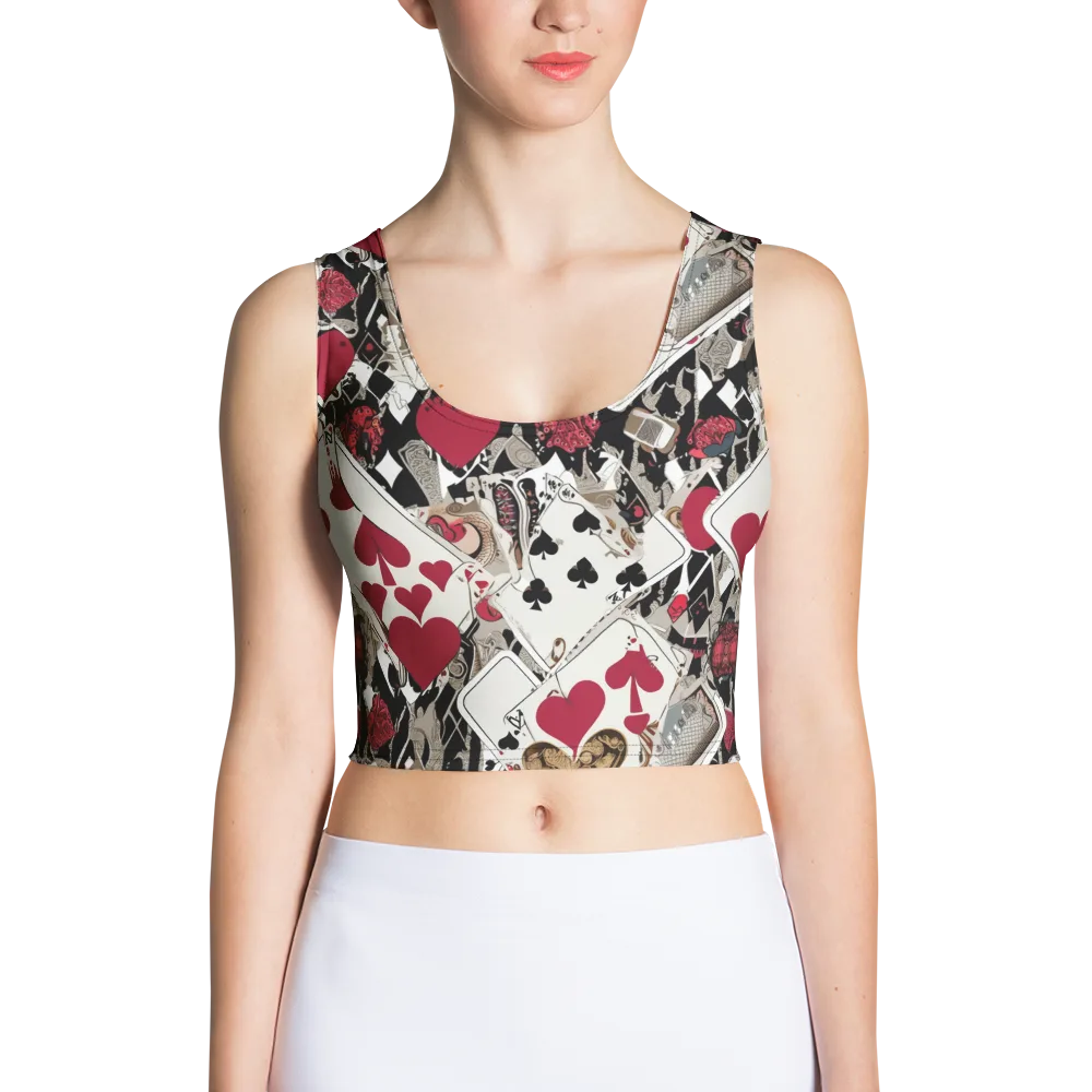 Velvet Gambit on Crop Top — Front