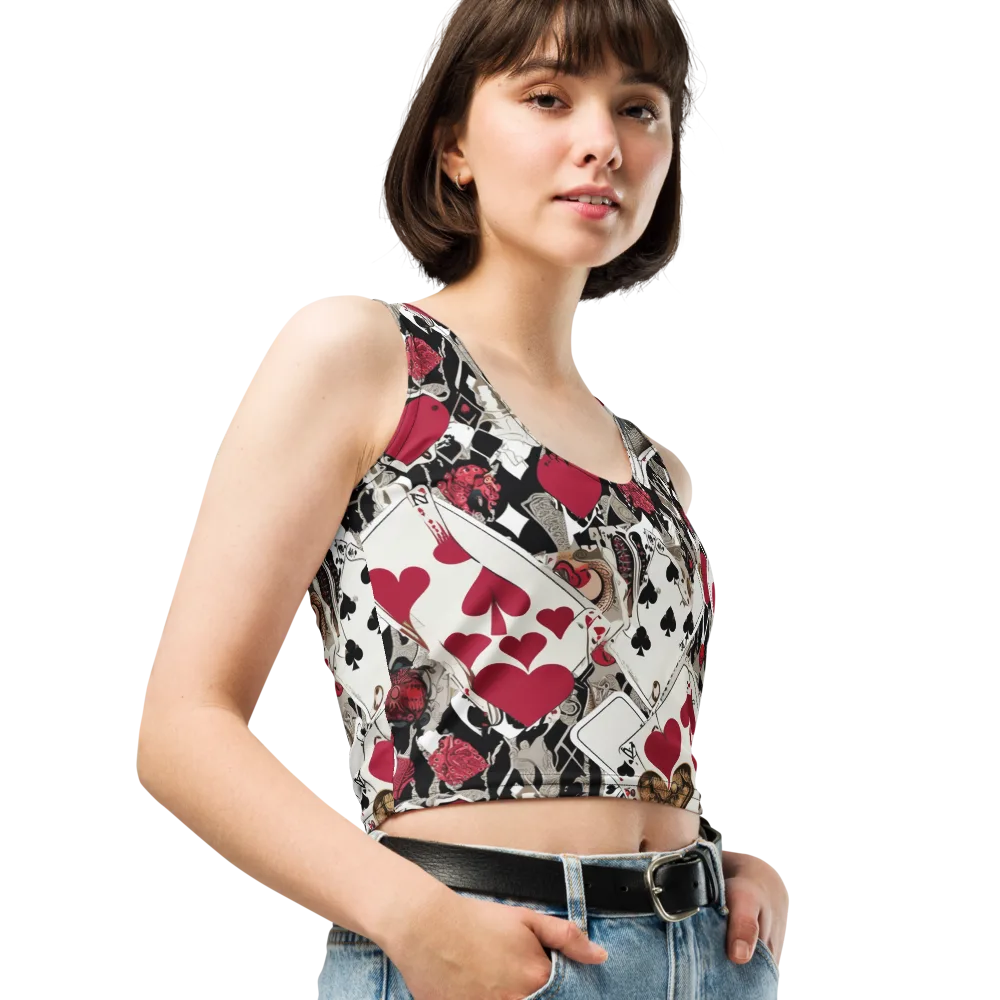 Velvet Gambit on Crop Top — Right Front