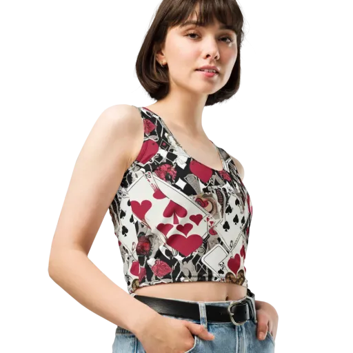 Velvet Gambit on a Crop Top