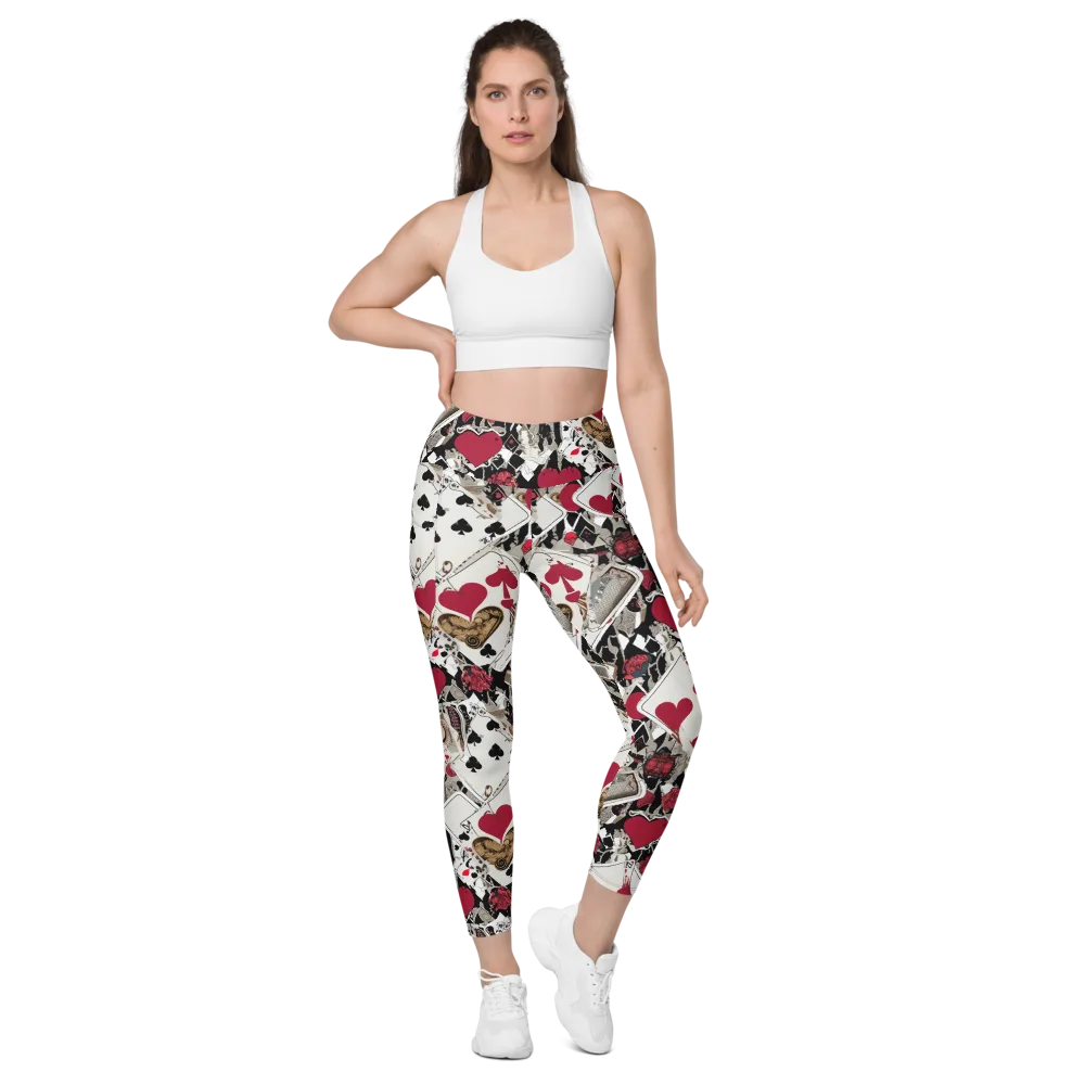 Velvet Gambit on Leggings with Pockets — Front