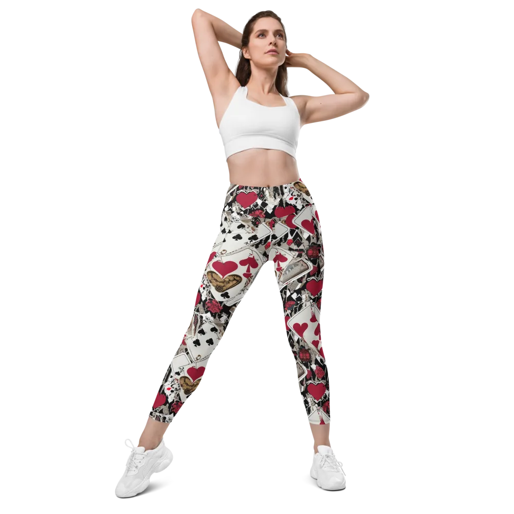 Velvet Gambit on Leggings with Pockets — Front