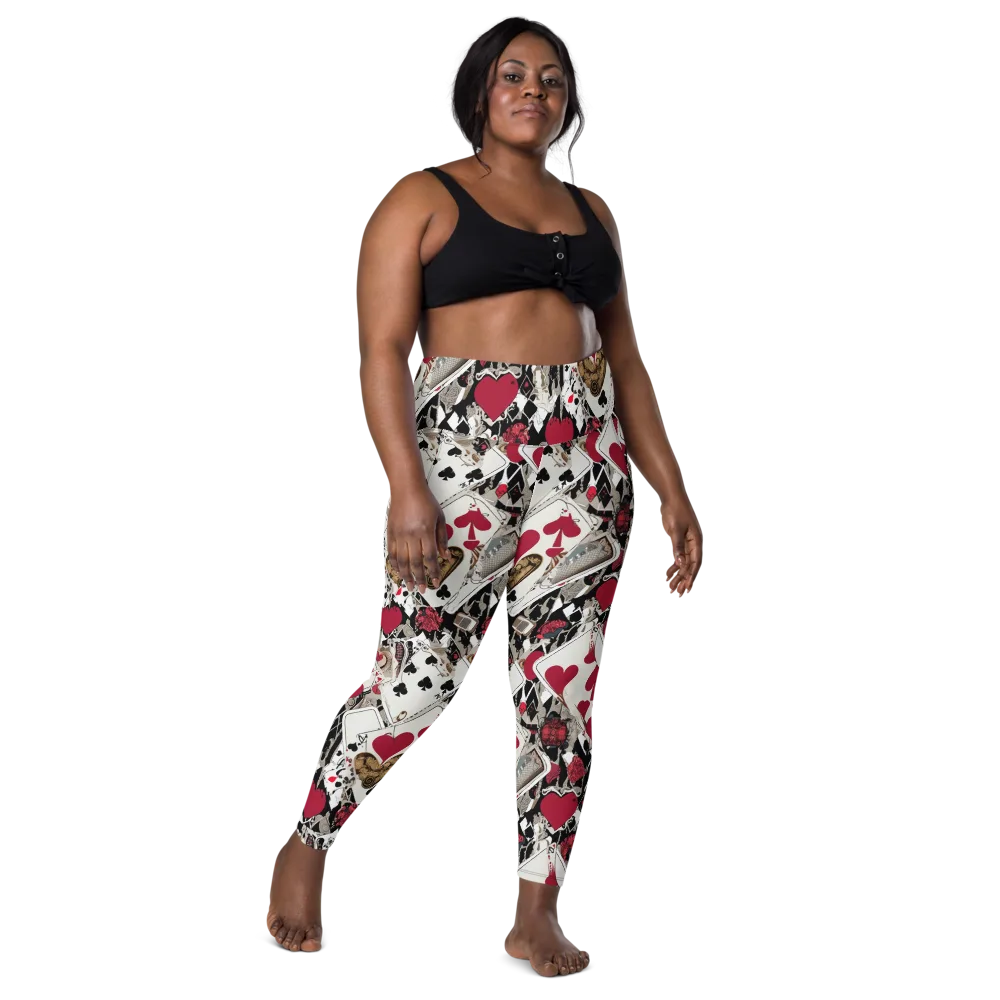 Velvet Gambit on Leggings with Pockets — Front