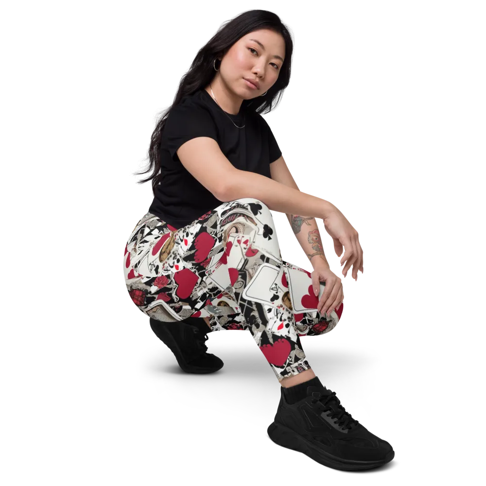 Velvet Gambit on Leggings with Pockets — Right Front