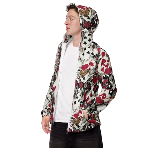 Velvet Gambit on a Men's Windbreaker