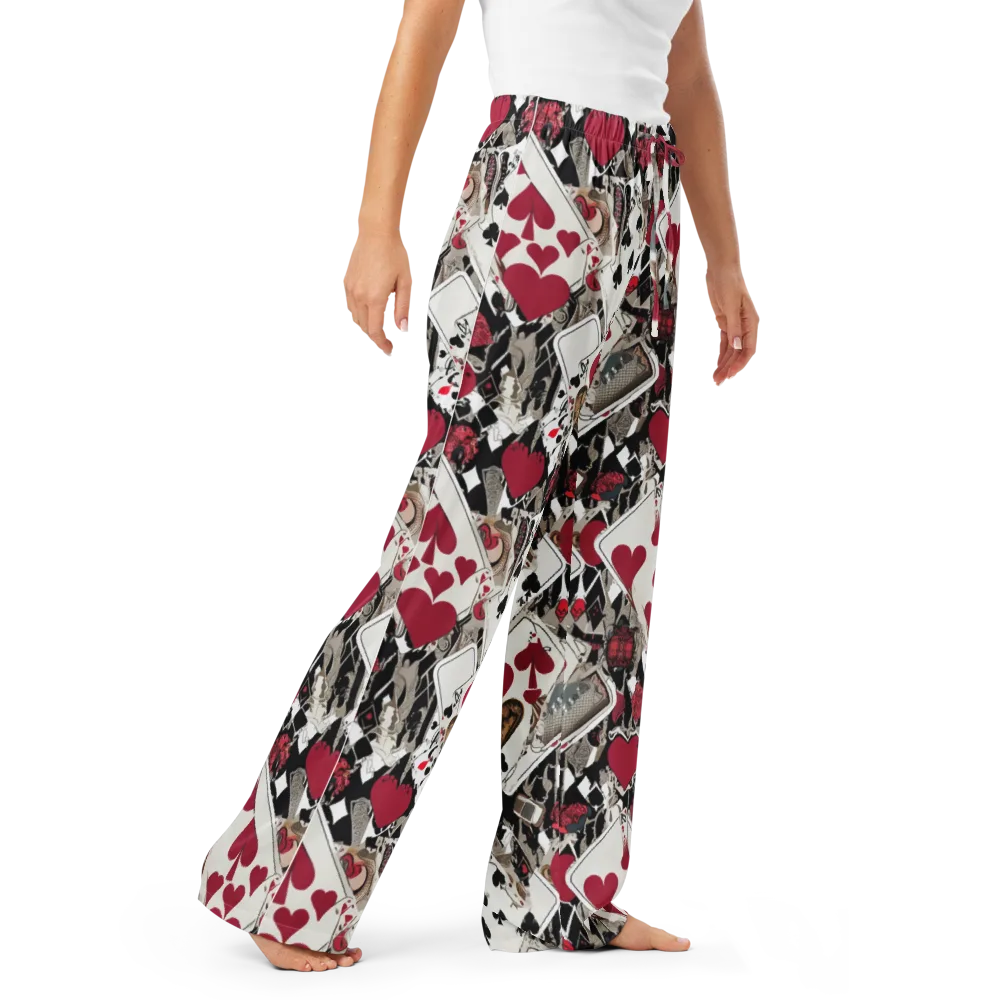 Velvet Gambit on Women's Pajama Pants — Right Front