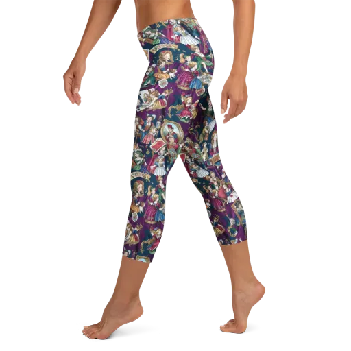 Wonderland Court on a Capri Leggings