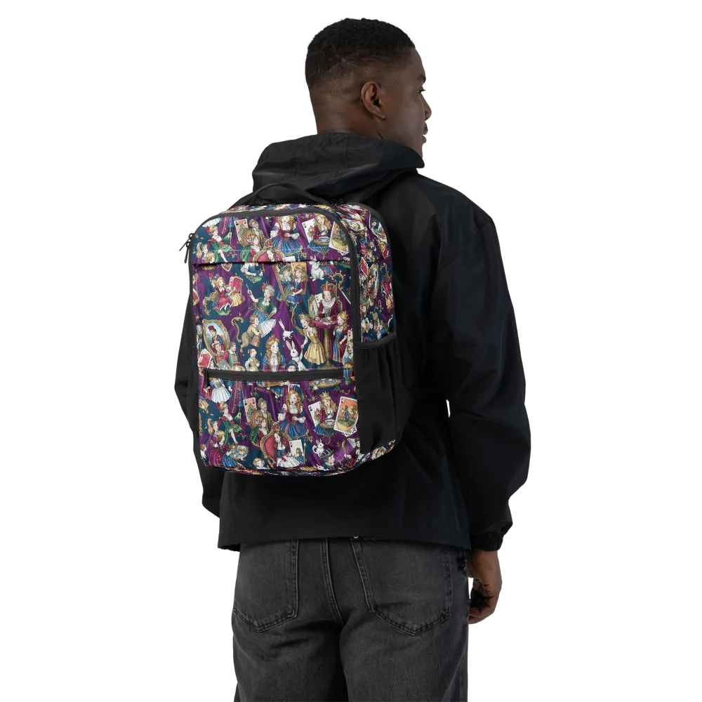 Wonderland Court on Utility Backpack — Back
