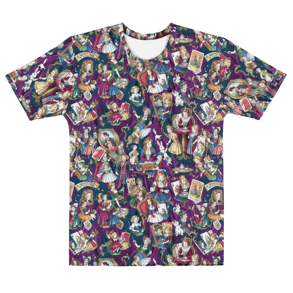 Wonderland Court on Men's Cotton Crew Neck T-Shirt — Front