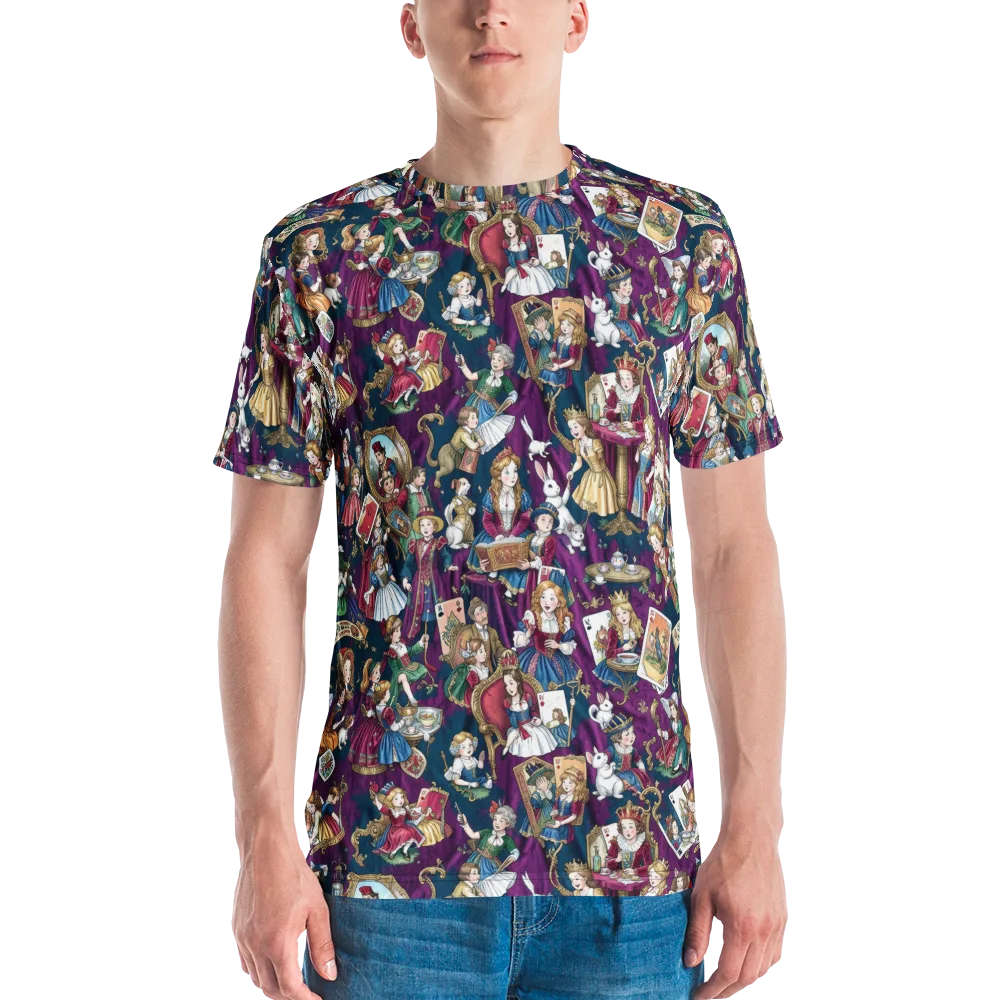Wonderland Court on Men's Crew Neck T-Shirt — Front