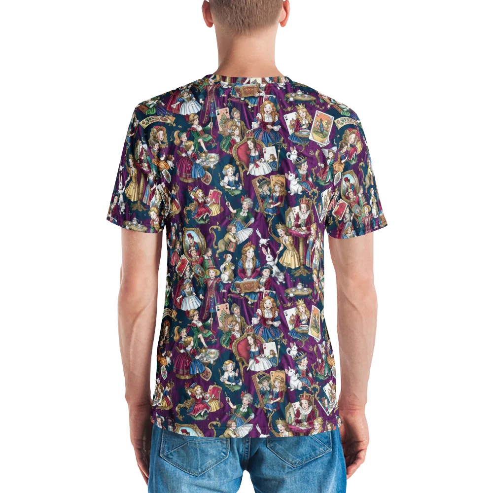 Wonderland Court on Men's Crew Neck T-Shirt — Back