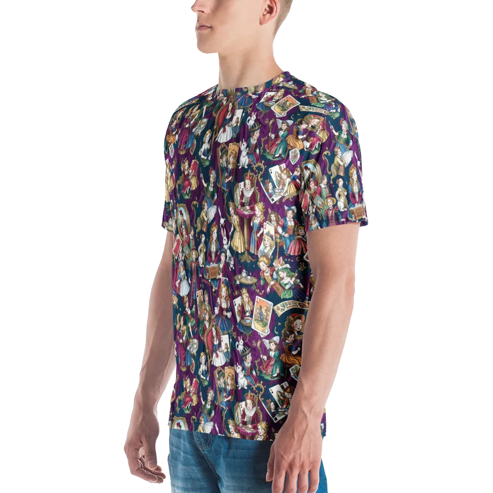 Wonderland Court on Men's Crew Neck T-Shirt — Left