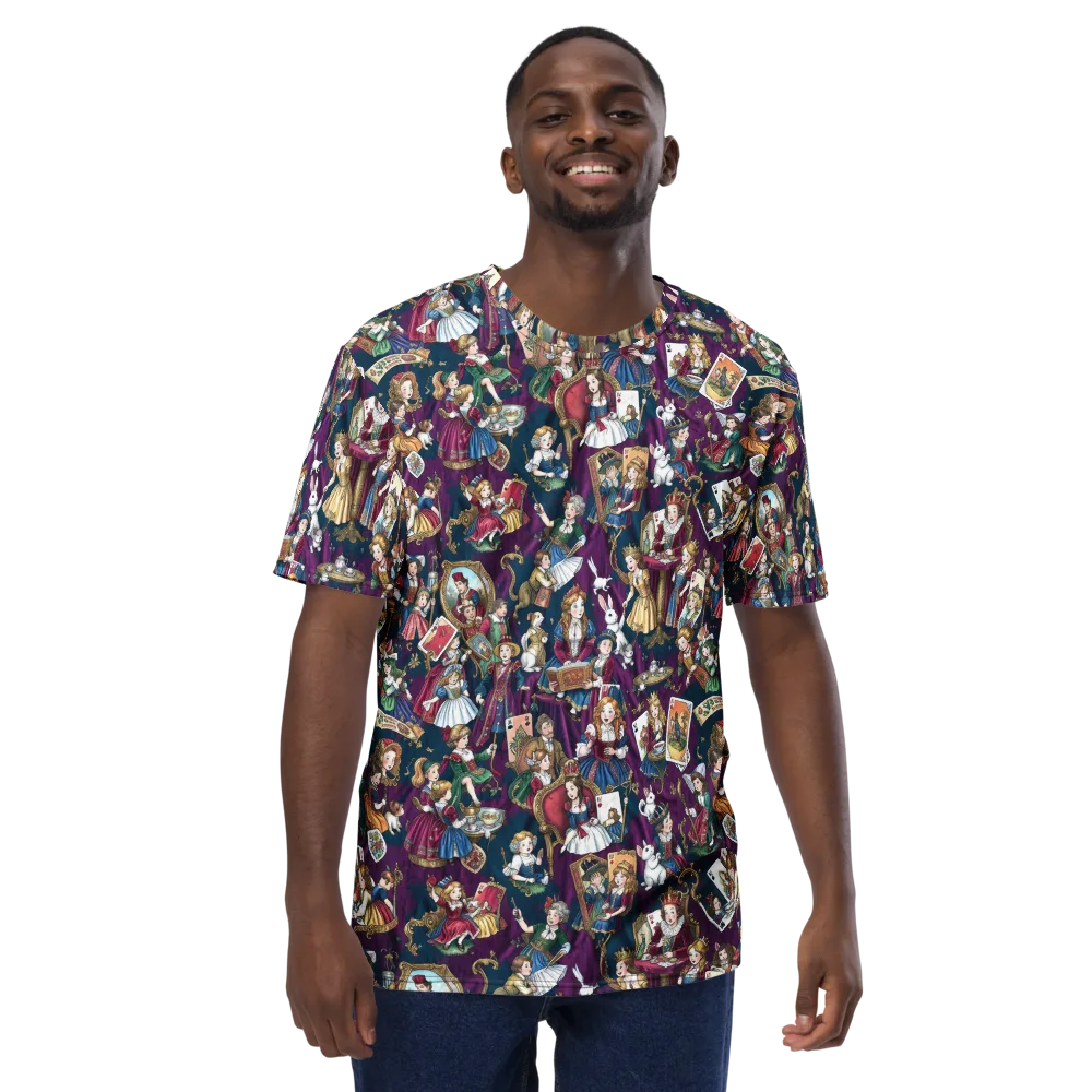 Wonderland Court on Men's Crew Neck T-Shirt — Front