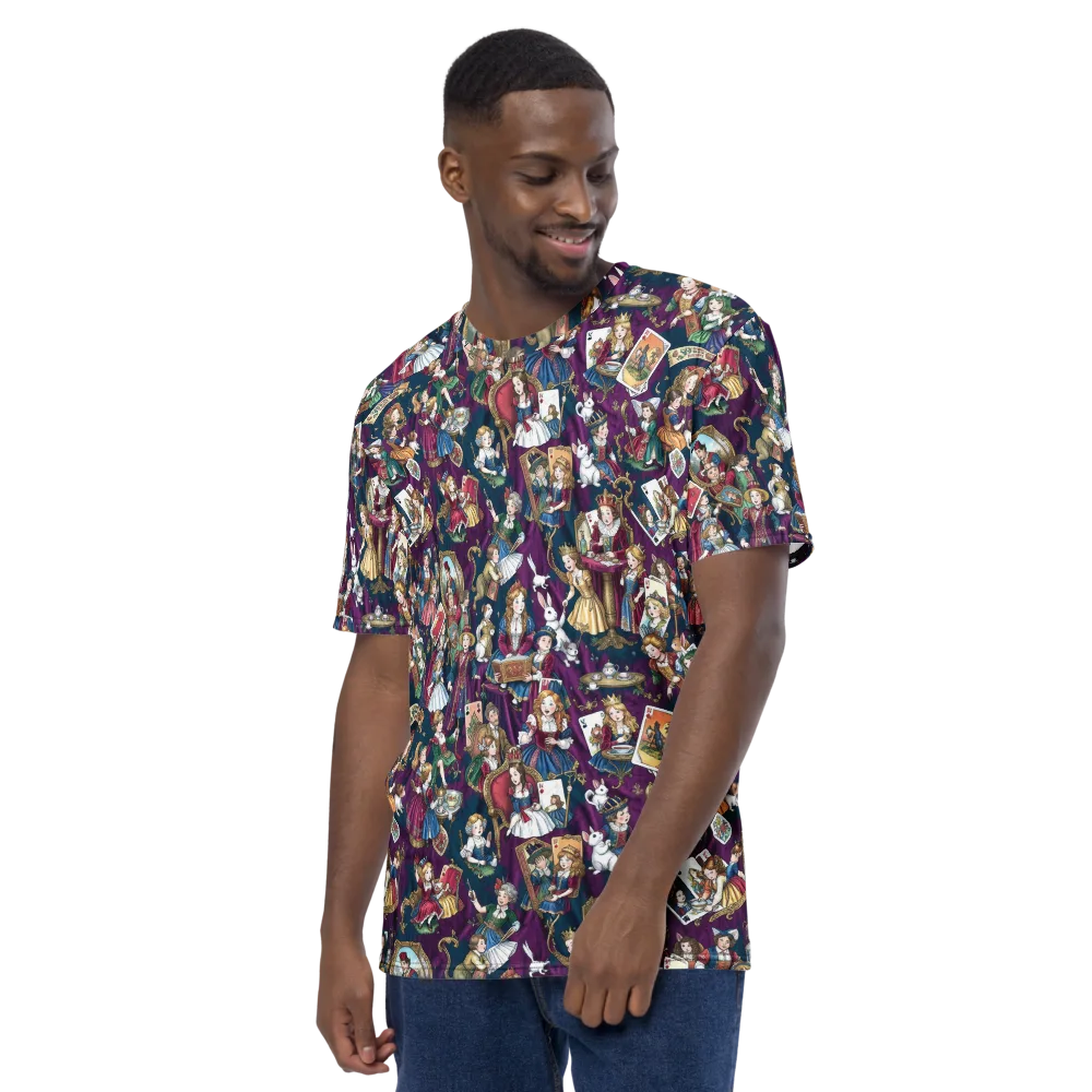 Wonderland Court on Men's Crew Neck T-Shirt — Left