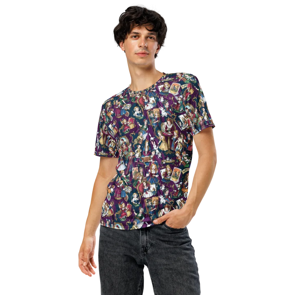 Wonderland Court on Men's Crew Neck T-Shirt — Front
