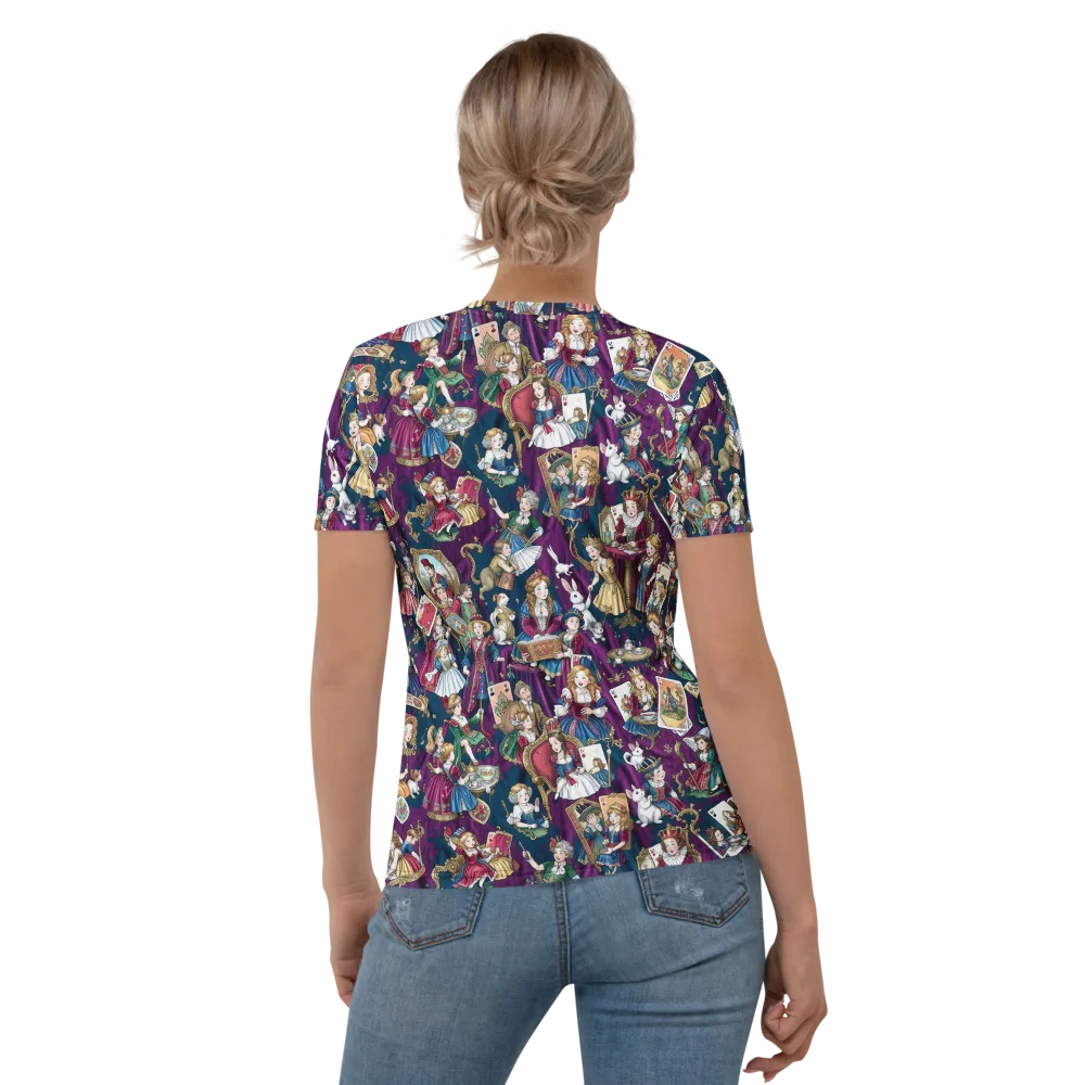 Wonderland Court on Women's Crew Neck T-Shirt — Back
