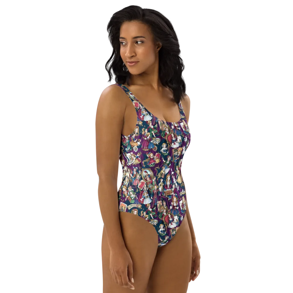 Wonderland Court on One-Piece Swimsuit — Right