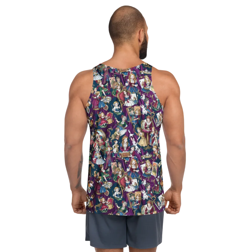 Wonderland Court on Men's Tank Top — Back