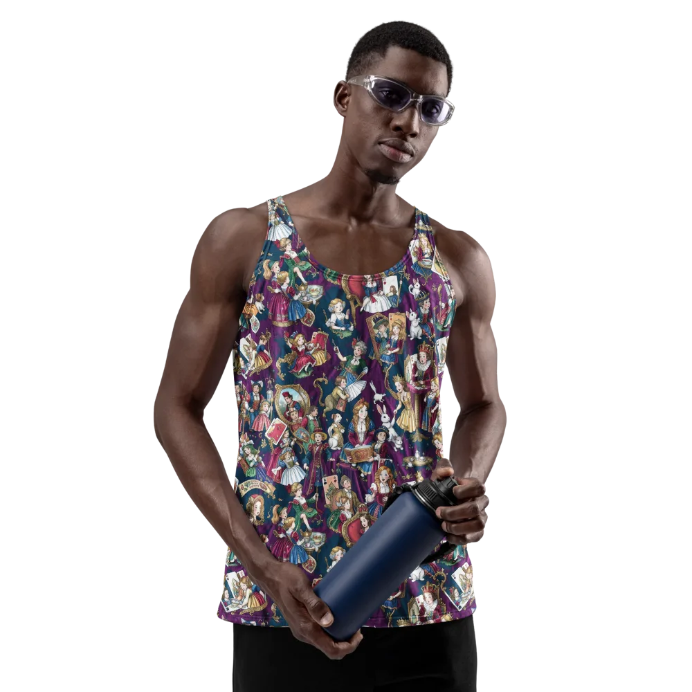 Wonderland Court on Men's Tank Top — Front