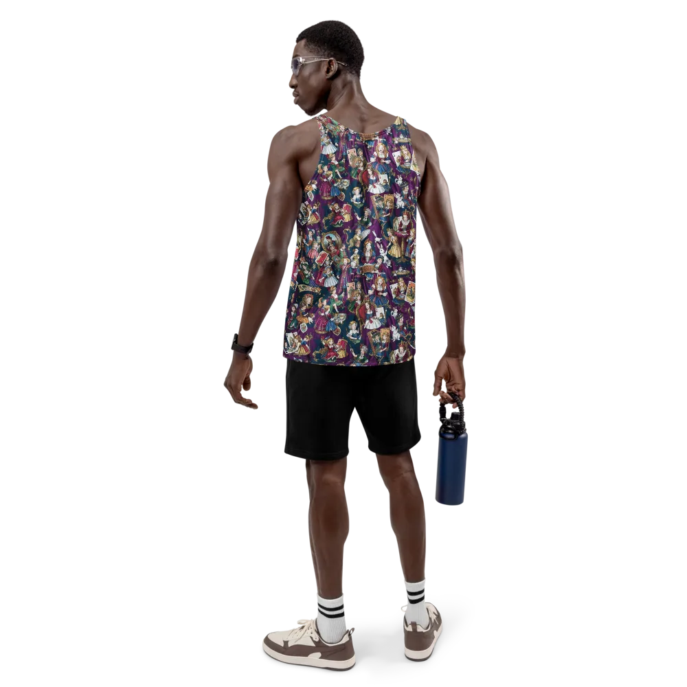 Wonderland Court on Men's Tank Top — Back