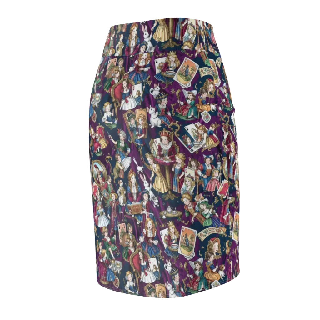 Wonderland Court on Pencil Skirt — Back Side