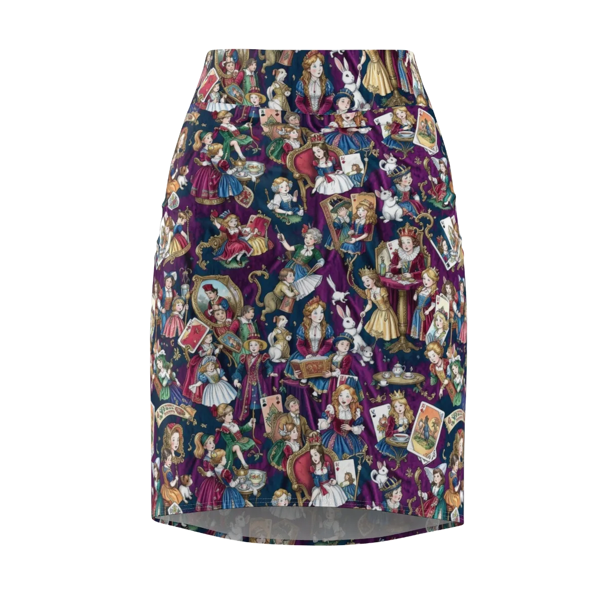 Wonderland Court on Pencil Skirt — Front