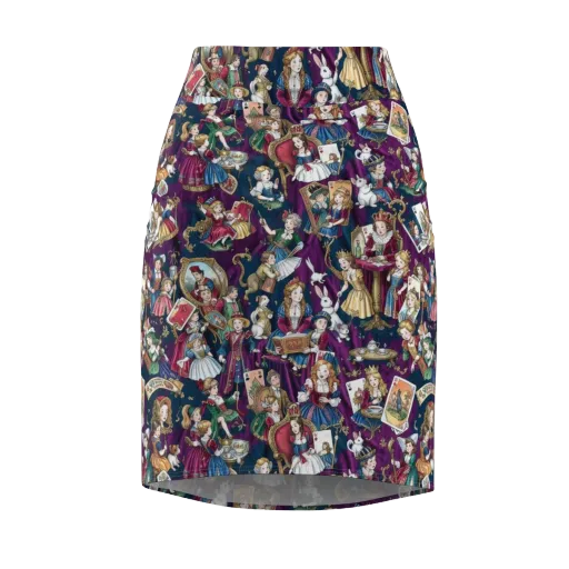 Wonderland Court on a Pencil Skirt
