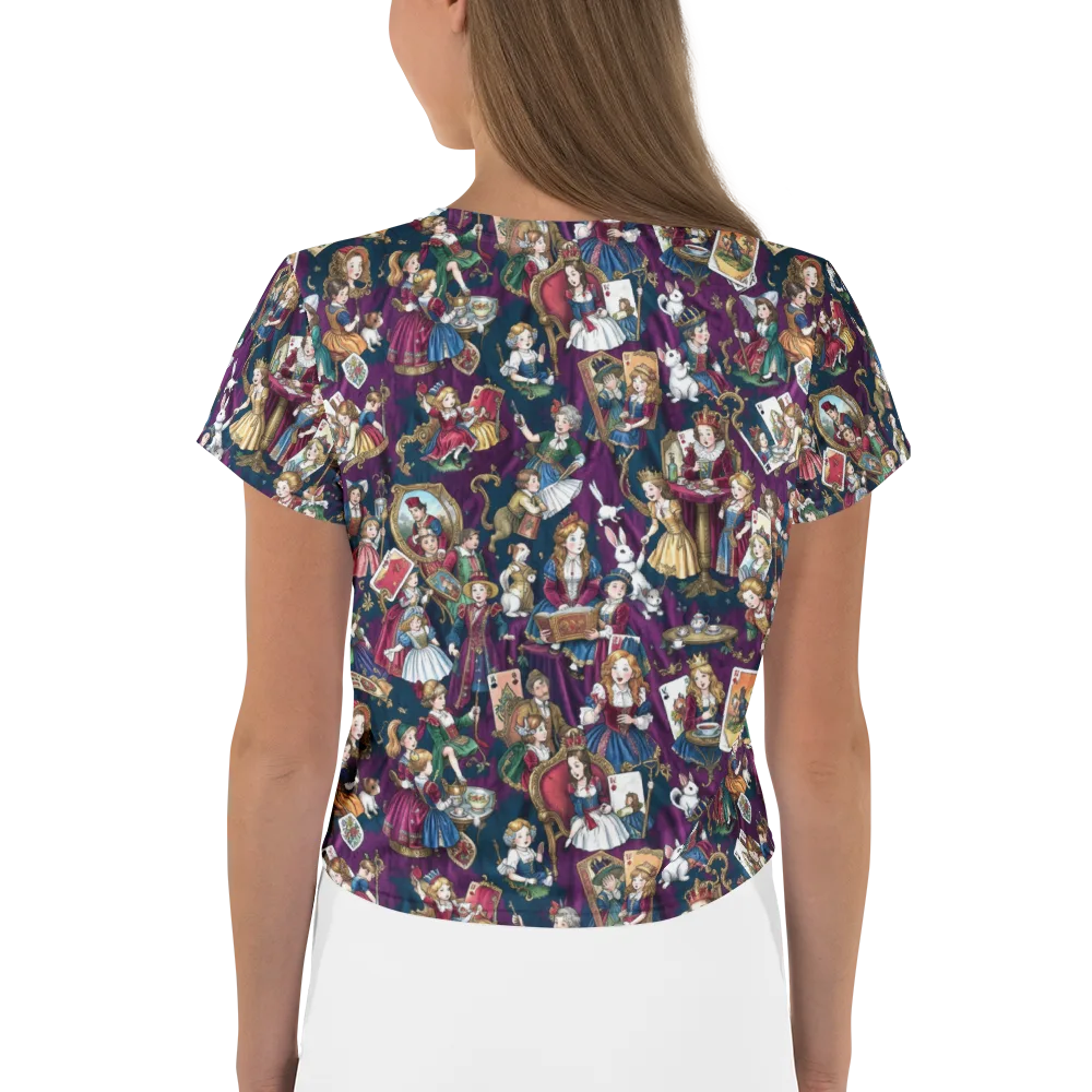 Wonderland Court on Crop Tee — Back