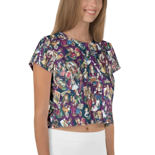 Wonderland Court on a Crop Tee