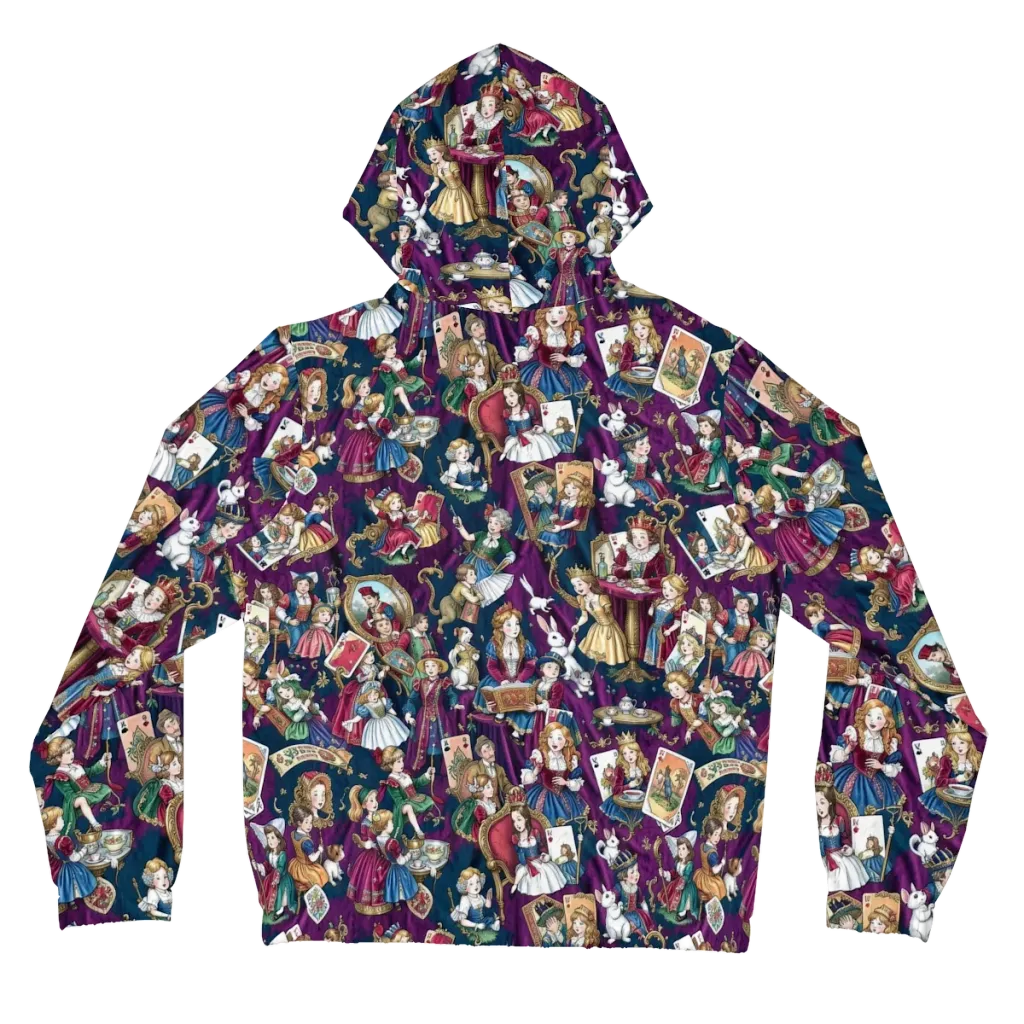 Wonderland Court on Women's Full-Zip Hoodie — Back