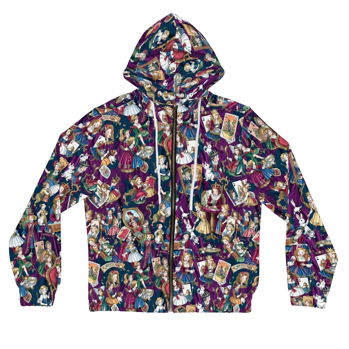 Wonderland Court on Women's Full-Zip Hoodie — Front