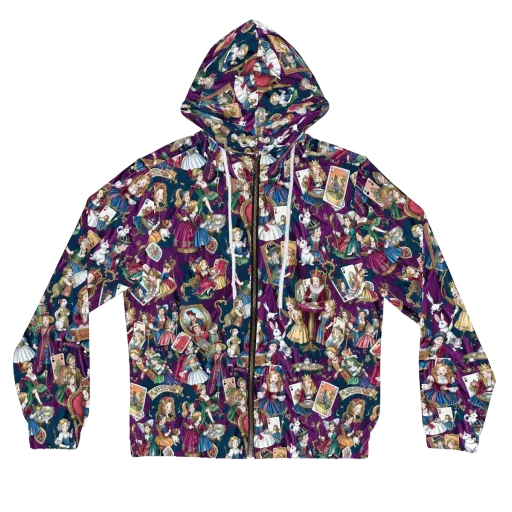 Wonderland Court on a Women's Full-Zip Hoodie