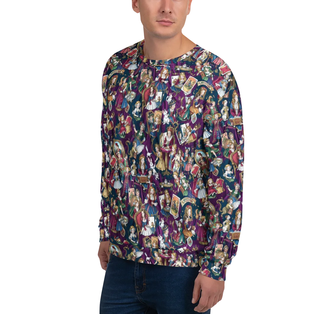 Wonderland Court on Sweatshirt — Left Front