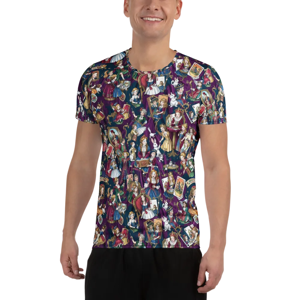 Wonderland Court on Men's Athletic T-Shirt — Front