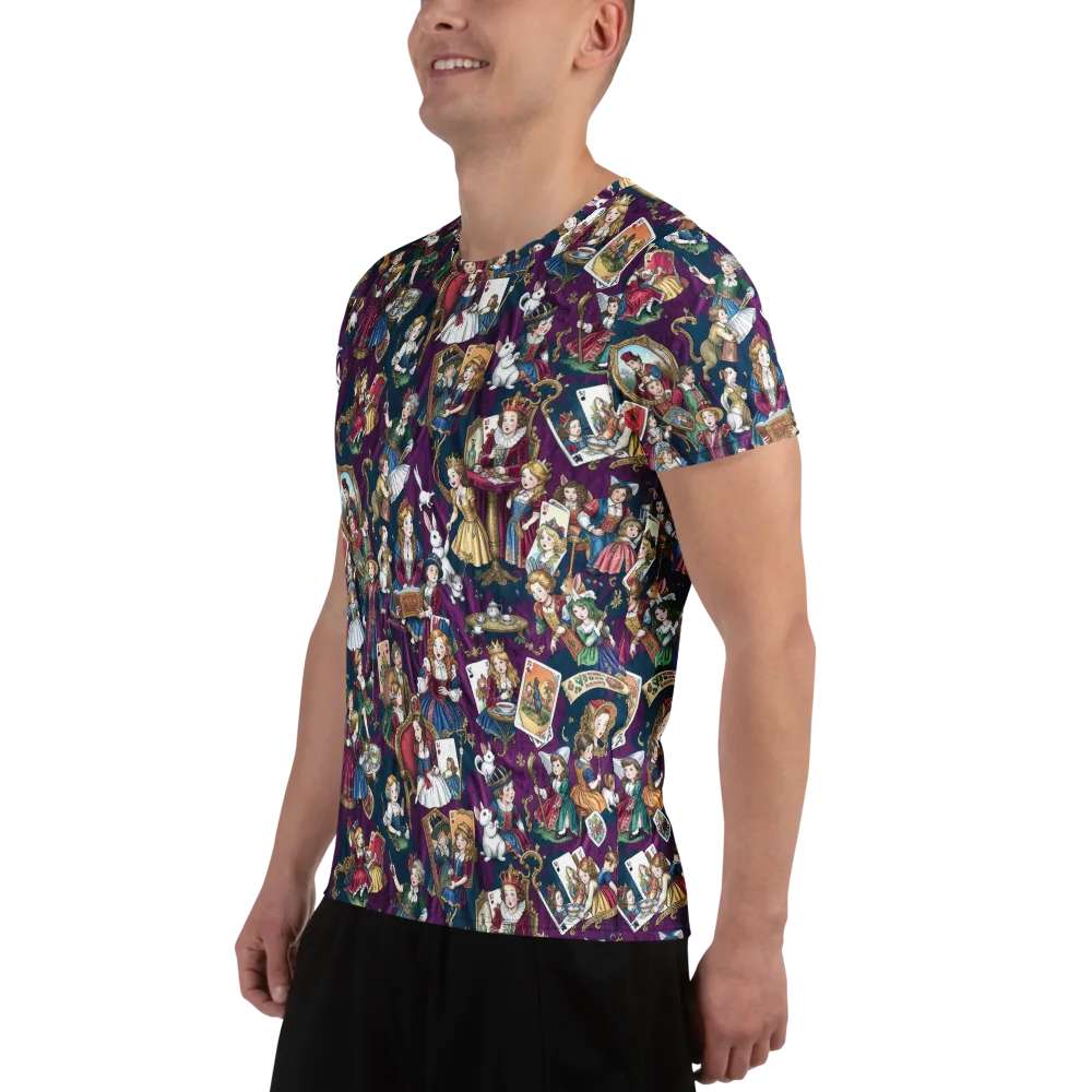Wonderland Court on Men's Athletic T-Shirt — Left