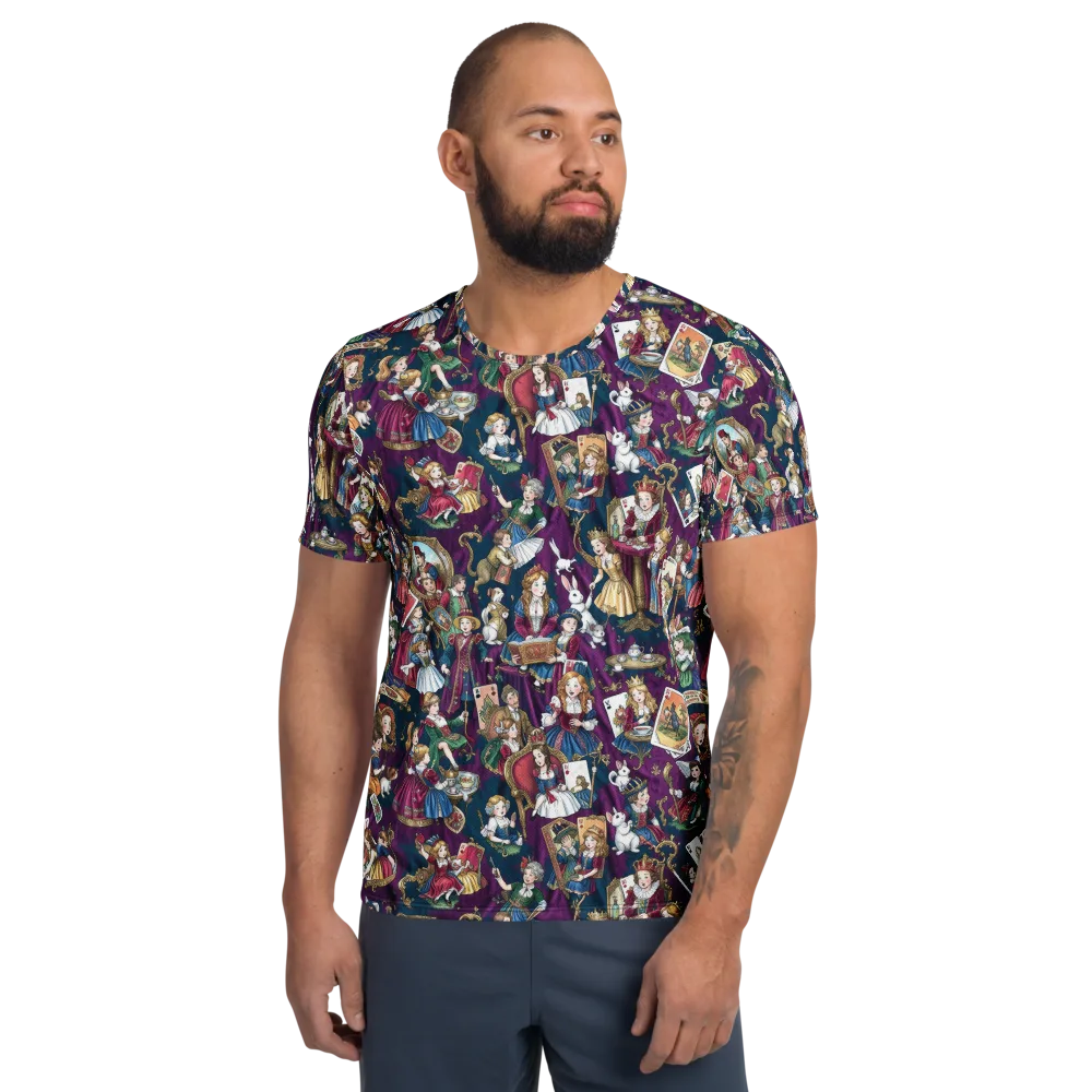 Wonderland Court on Men's Athletic T-Shirt — Front