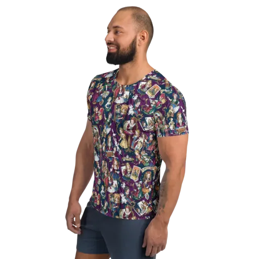 Wonderland Court on a Men's Athletic T-Shirt