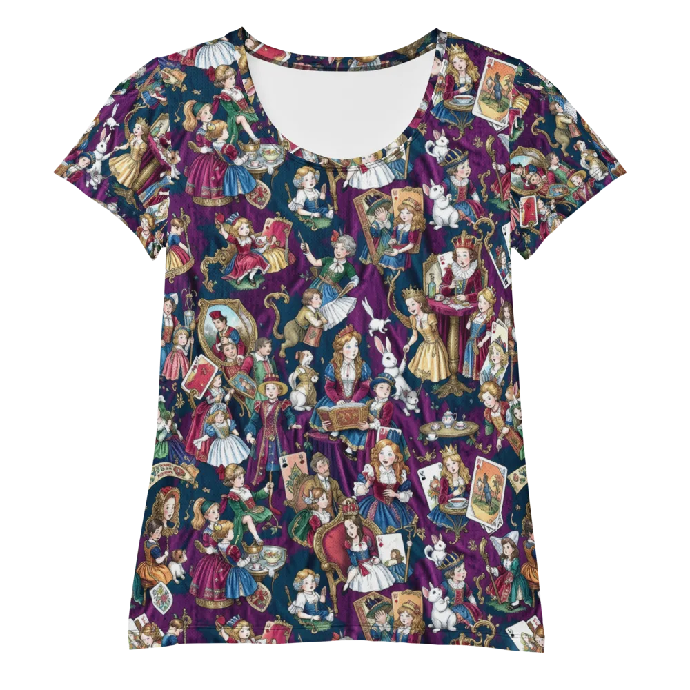Wonderland Court on Women's Athletic T-Shirt — Front