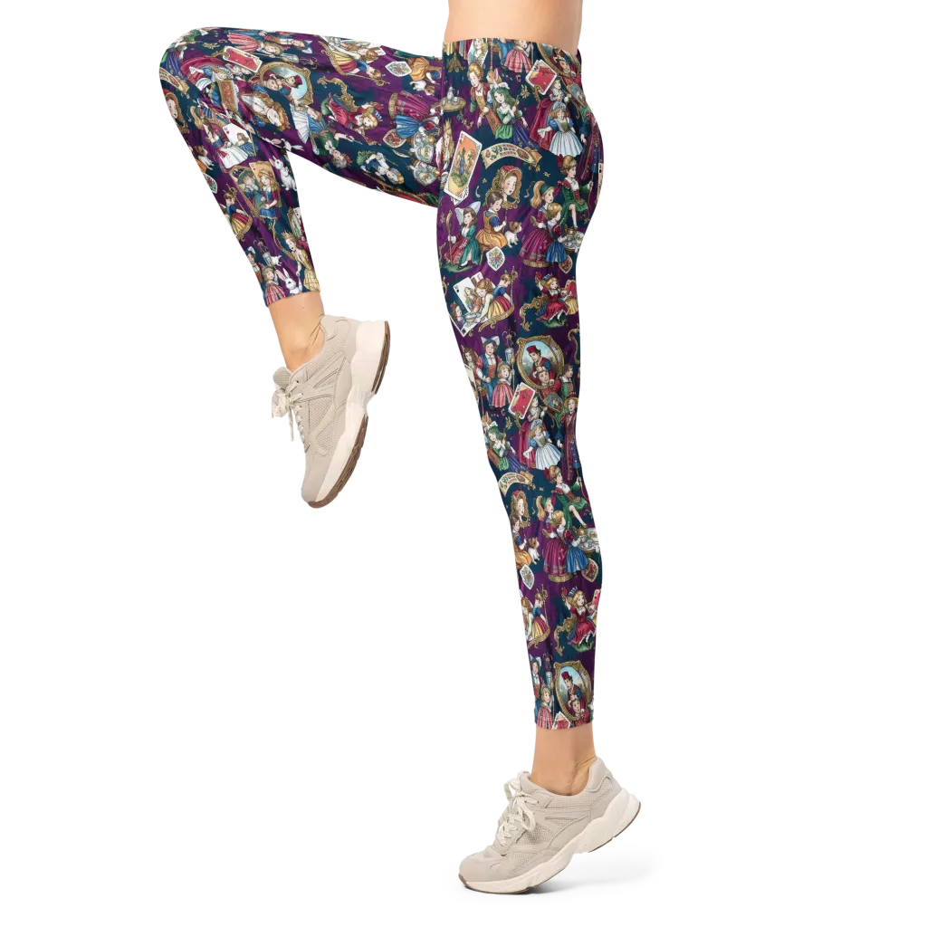 Wonderland Court on Leggings — Left