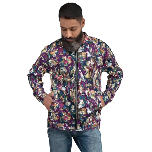 Wonderland Court on a Bomber Jacket