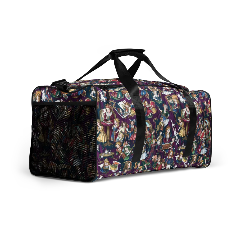 Wonderland Court on Duffle Bag — Right Front